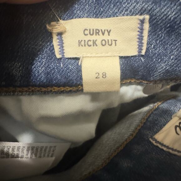 Madewell Curvy Kick Out Jeans Women's 28 Medium Wash Blue Stretch Denim Bootcut - Picture 7 of 11